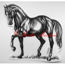 Samolepka kůň teplokrevník