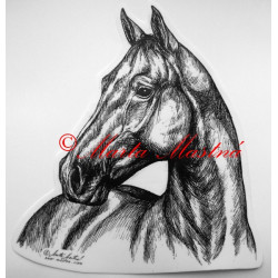 Samolepka kůň teplokrevník