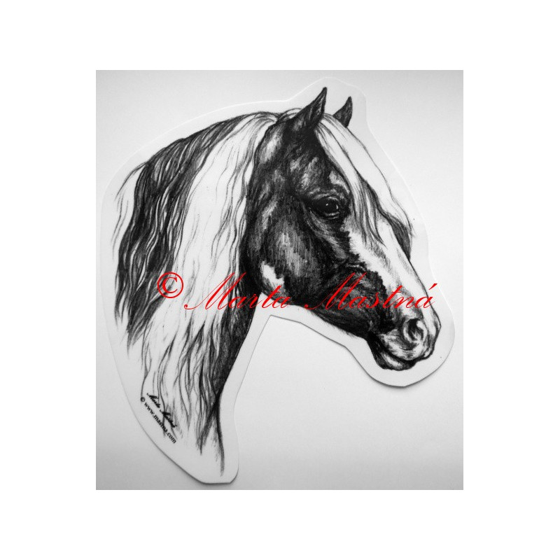 Samolepka kůň irský cob, tinker