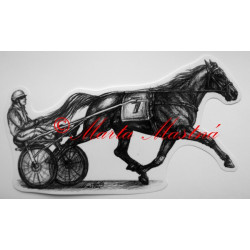 Samolepka kůň klusák