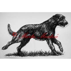 Samolepka irský vlkodav - wolfhound