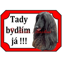 Tabulka afghánský chrt