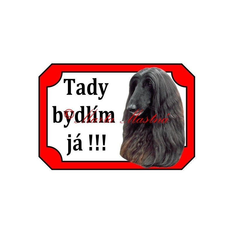 Tabulka afghánský chrt