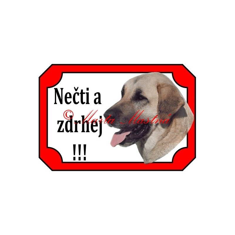 Tabulka anatolský pastevecký pes, kangal