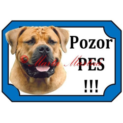 Tabulka búrský buldok, burbul, boerboel