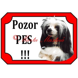 Tabulka čínský chocholatý pes - labutěnka