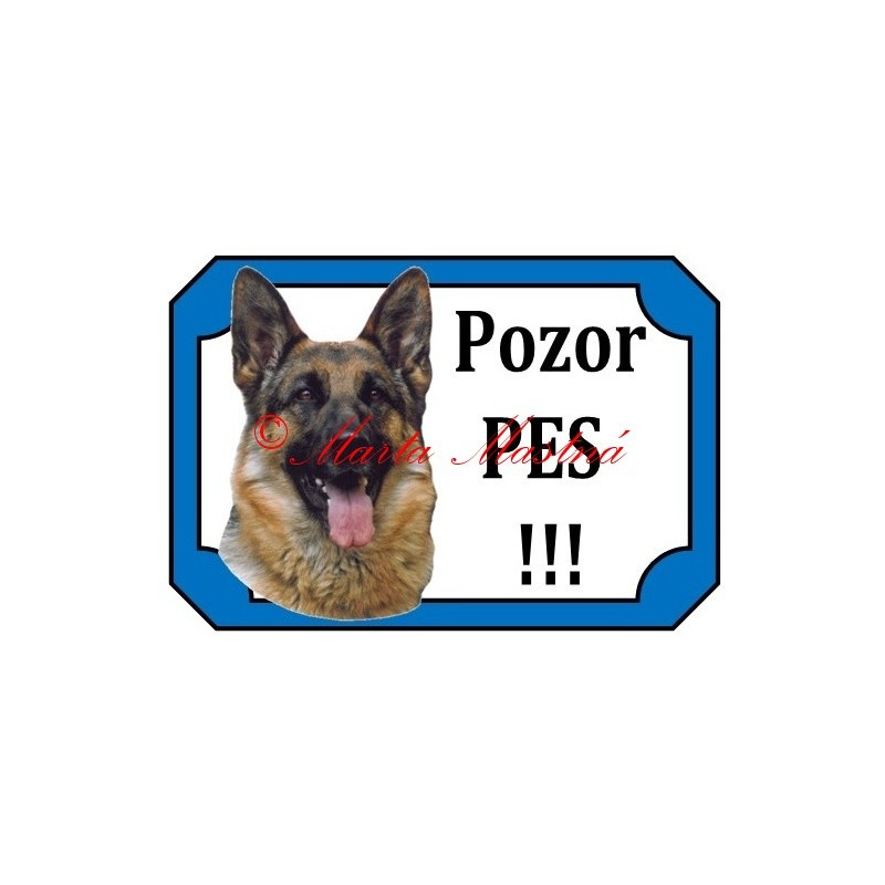 Tabulka německý ovčák