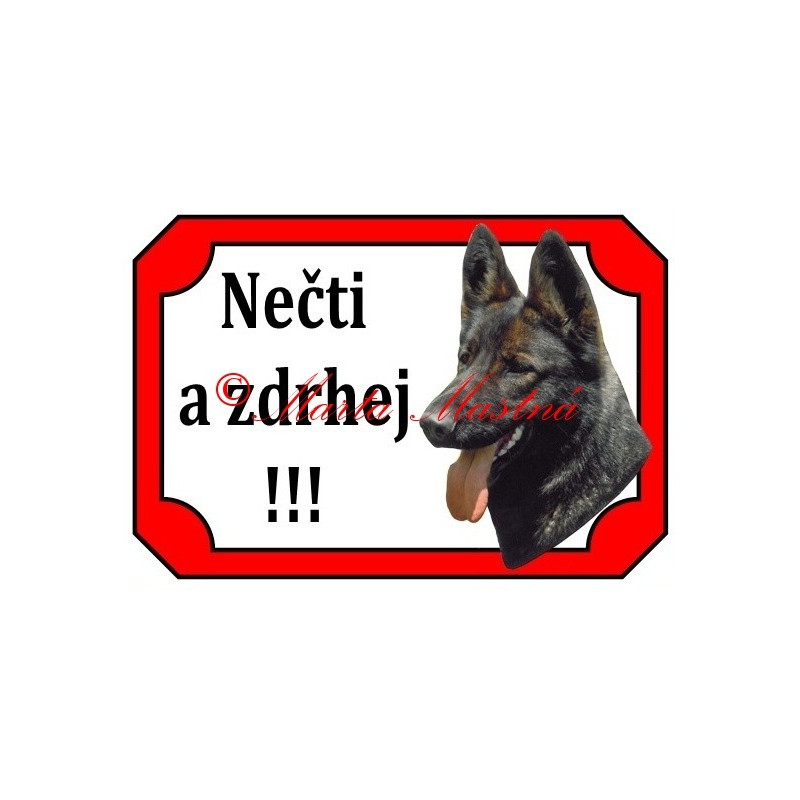 Tabulka německý ovčák