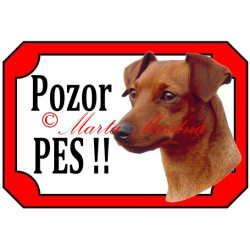 Tabulka malý hladkosrstý pinč