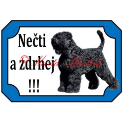 Tabulka černý ruský teriér