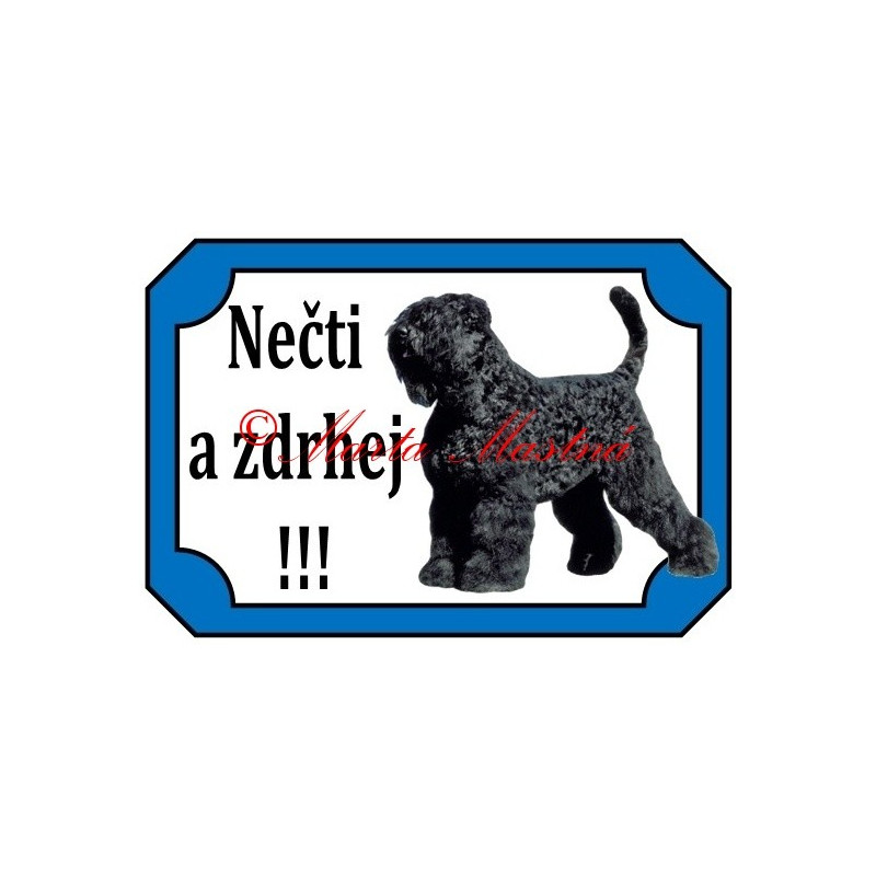 Tabulka černý ruský teriér