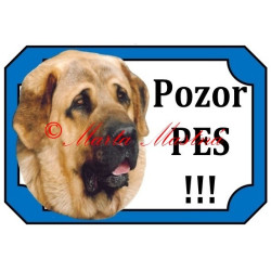 Tabulka španělský mastin