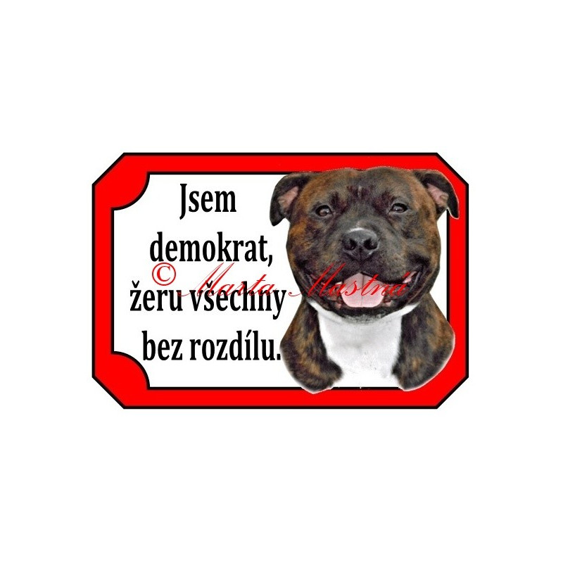 Tabulka stafordšírský bulteriér