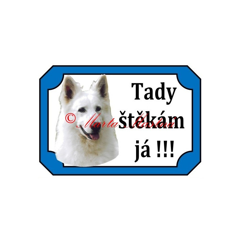 Tabulka bílý švýcarský ovčák