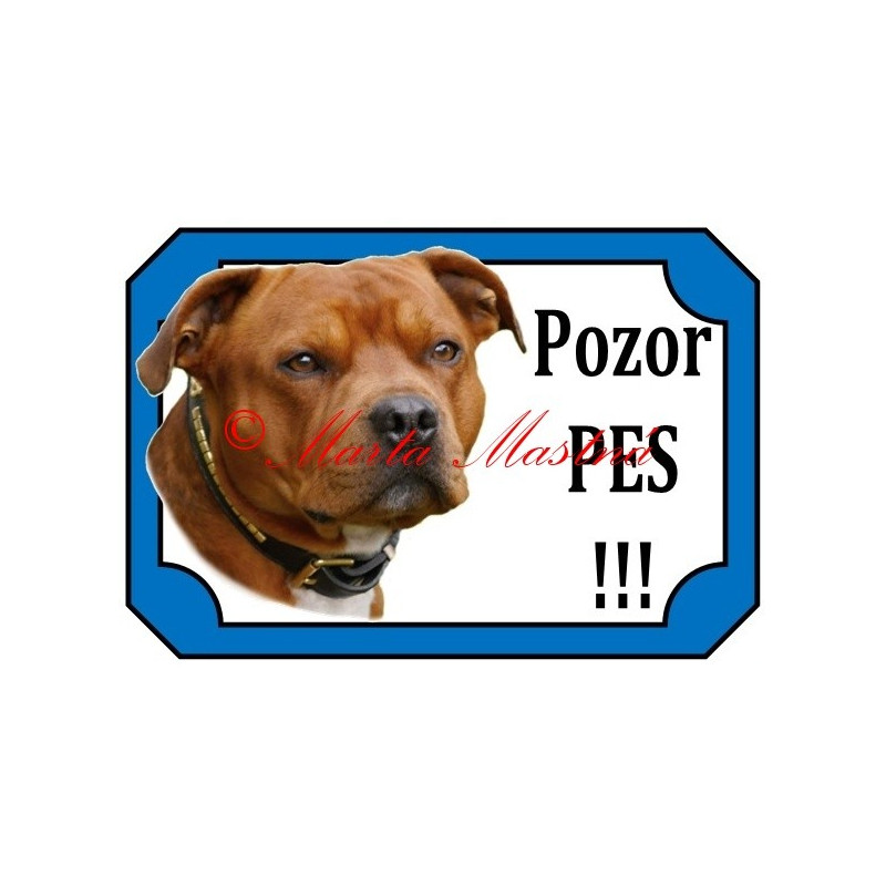 Tabulka stafordšírský bulteriér