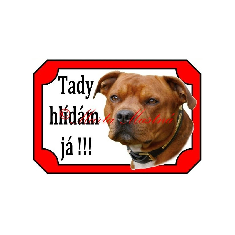 Tabulka stafordšírský bulteriér