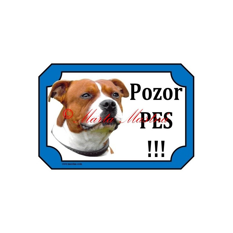 Tabulky stafordšírský bulteriér