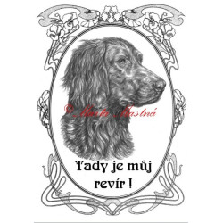 Tabulka německý dlouhosrstý ohař