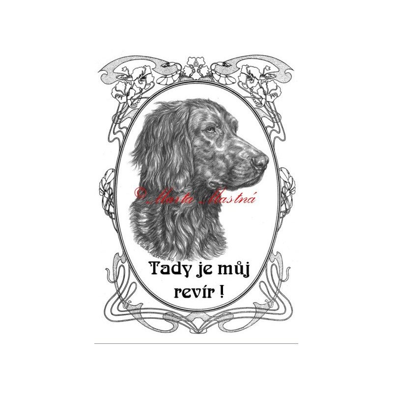 Tabulka německý dlouhosrstý ohař