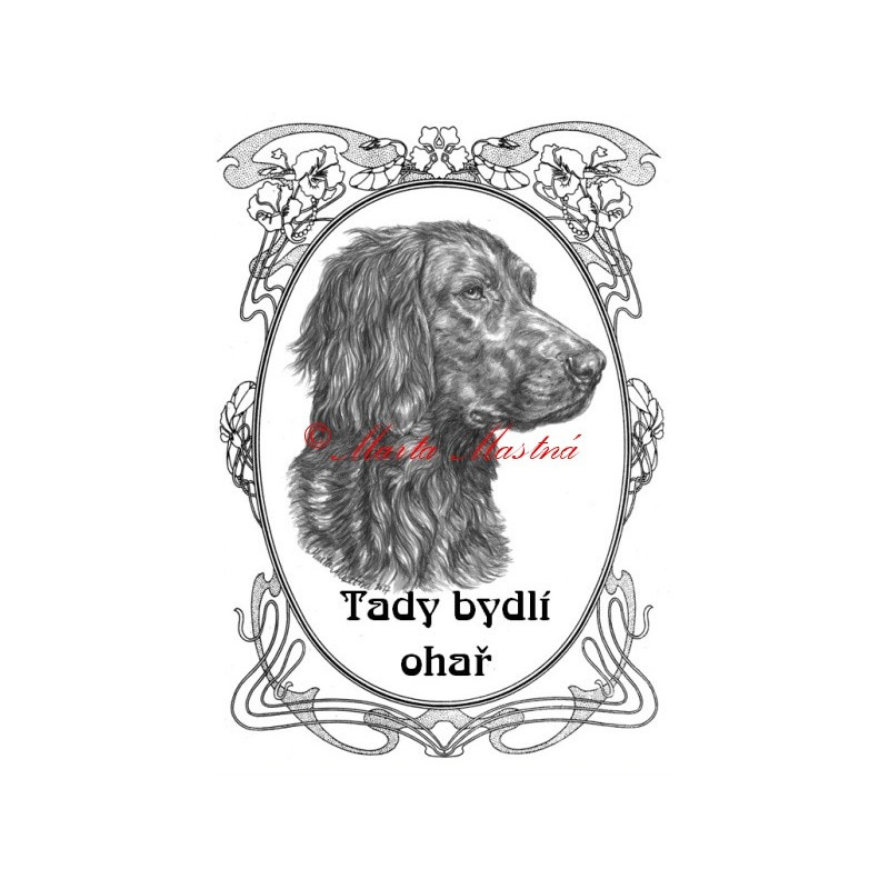 Tabulka německý dlouhosrstý ohař