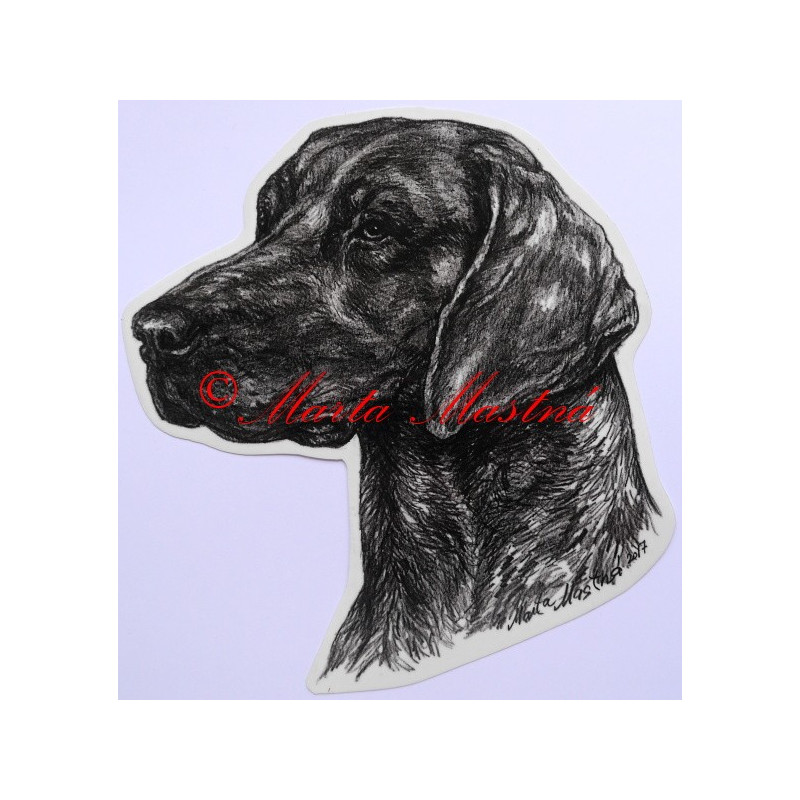 Samolepka německý ohař krátkosrstý - velká