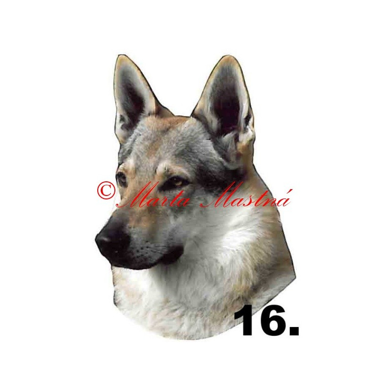 Samolepka československý vlčák archiv