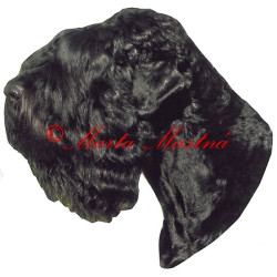 Samolepka černý ruský teriér archiv