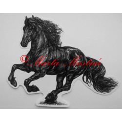 Samolepka frís, kůň, koně