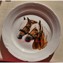 Malovaný talíř haflingové