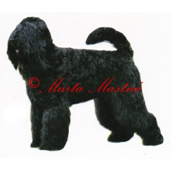 Samolepka černý ruský teriér