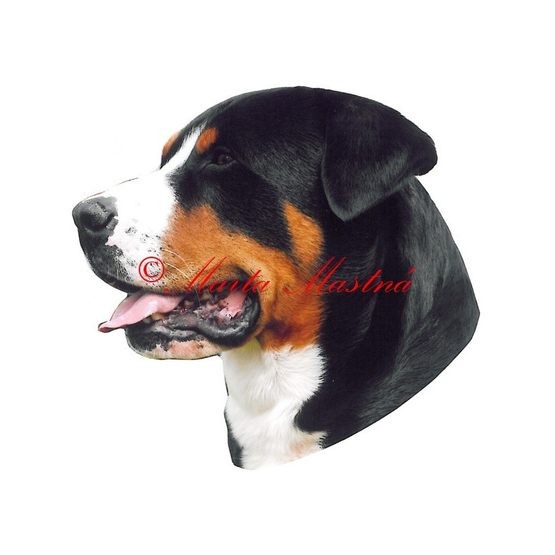 Samolepka velký švýcarský salašnický pes