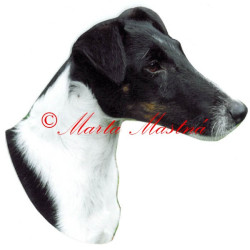 Samolepka foxteriér hladkosrstý archiv