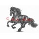 Obraz fríský kůň, koně, tužka - tisk