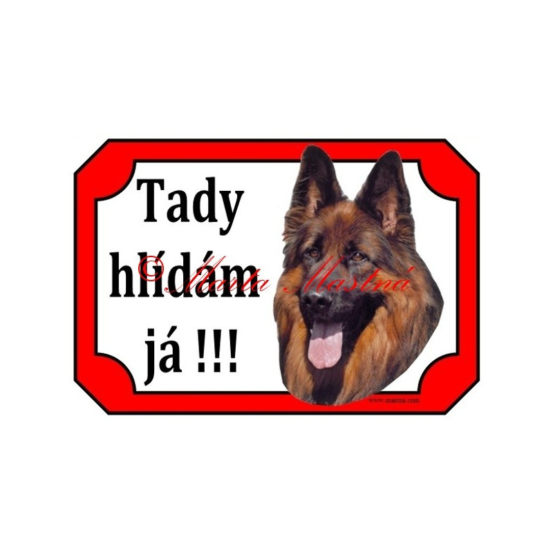 Tabulka německý ovčák dlouhosrstý