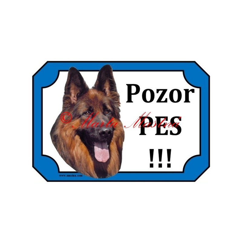 Tabulka německý ovčák dlouhosrstý
