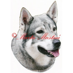 Samolepka švédský losí pes, jämthund