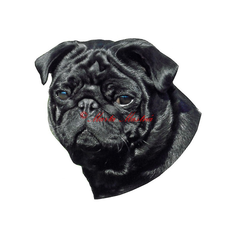 Samolepka mops archiv