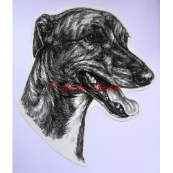 Samolepka greyhound, chrt