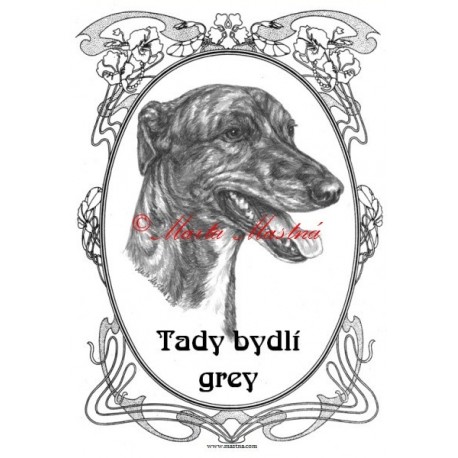 Tabulka anglický chrt greyhound