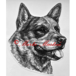 Samolepka australský honácký pes