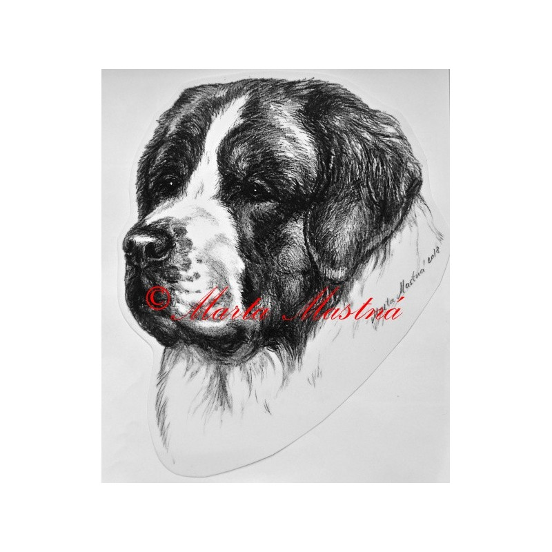 Samolepka moskevský strážní pes