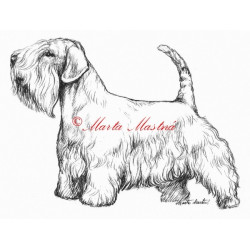 Samolepka sealyham teriér