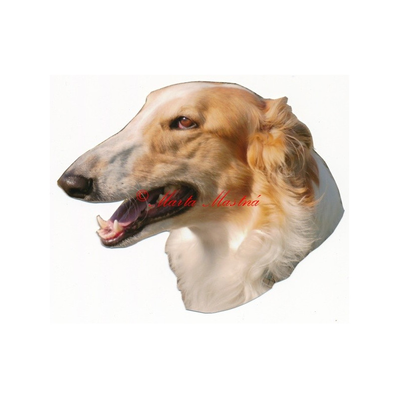 Samolepka barzoj, ruský chrt