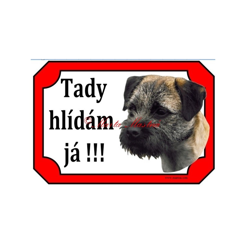 Tabulka border teriér