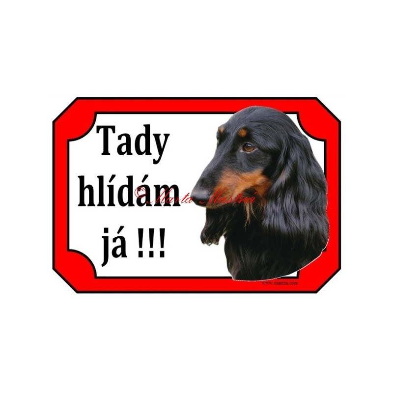 Tabulka jezevčík dlouhosrstý