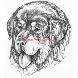 Samolepka tibetská doga