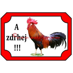 Tabulka kohout, drůbež