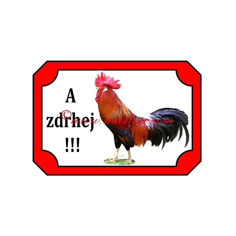 Tabulka kohout, drůbež