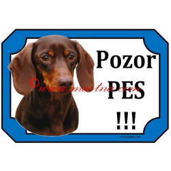 Tabulka jezevčík hladkosrstý