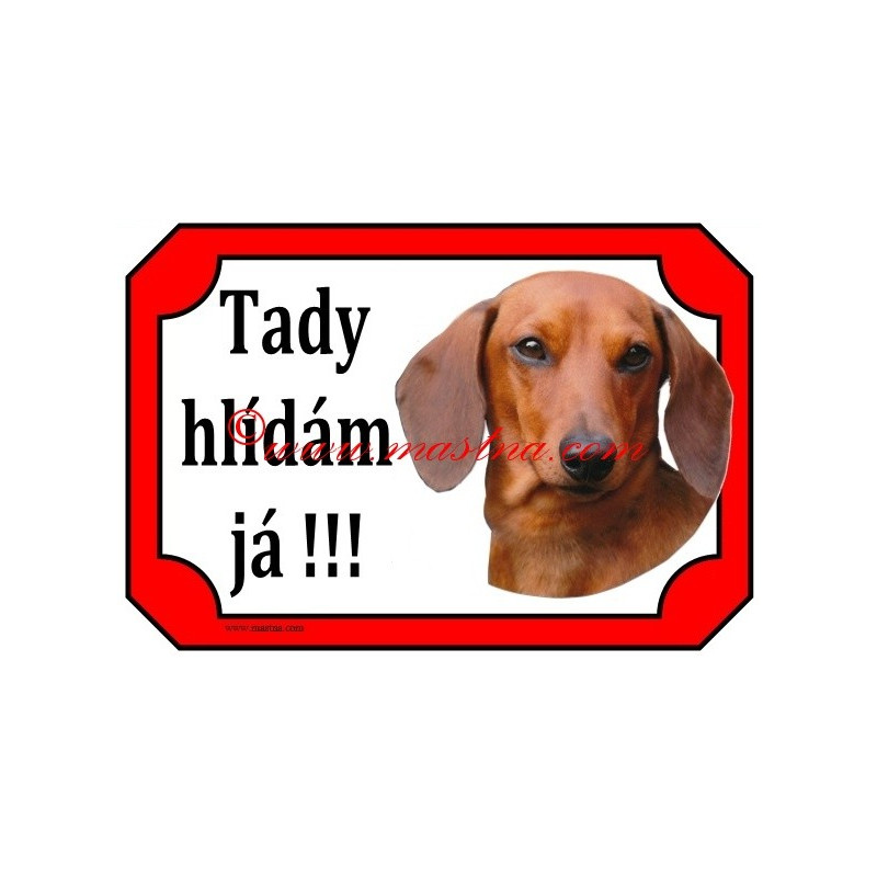 Tabulka jezevčík hladkosrstý